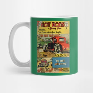 Vintage Race Hotroad Red car Mug